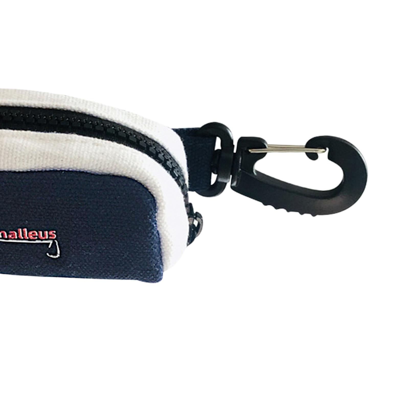 2x Professional Golf Ball Bag Pouch with Zipper Accessories Outdoor  Pocket Carrying Organizer