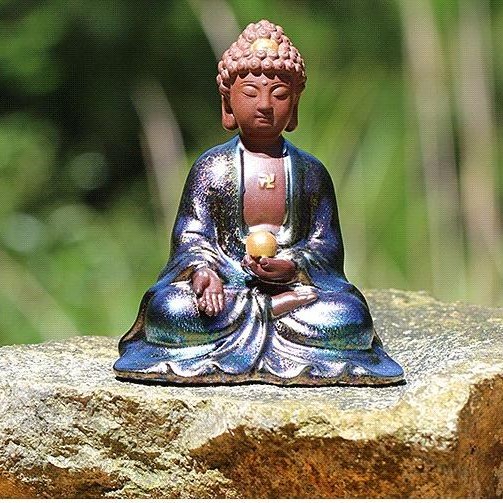 Tượng Phật Gốm Xà Cừ
