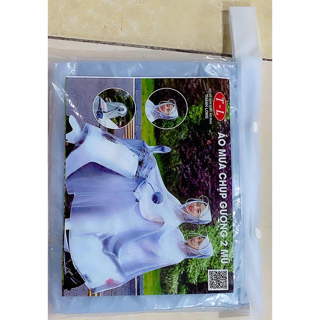ÁO MƯA TRONG SUỐT 1 ĐẦU / 2 ĐẦU THÀNH LONG LOẠI 1 DÀY DẶN - Loại Dày Đẹp.Áo Mưa Hai Cánh Dơi