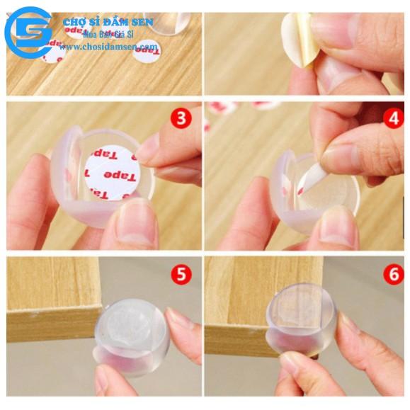 Miếng Bịt Góc Bàn Bịt Cạnh Bàn Silicon CAO CẤP An Toàn Cho Bé