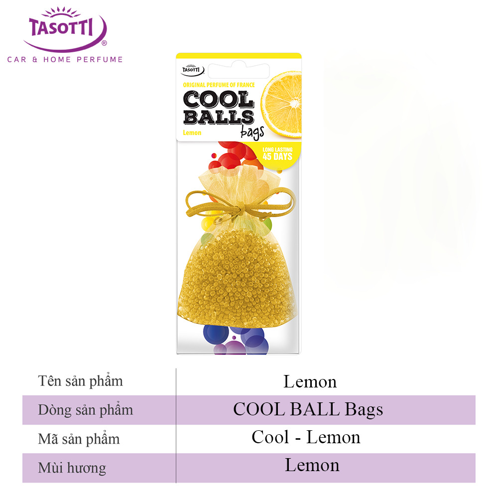 Nước hoa khử mùi xe hơi cao cấp TASOTTI Cool Ball Bags có dây treo siêu tiện lợi