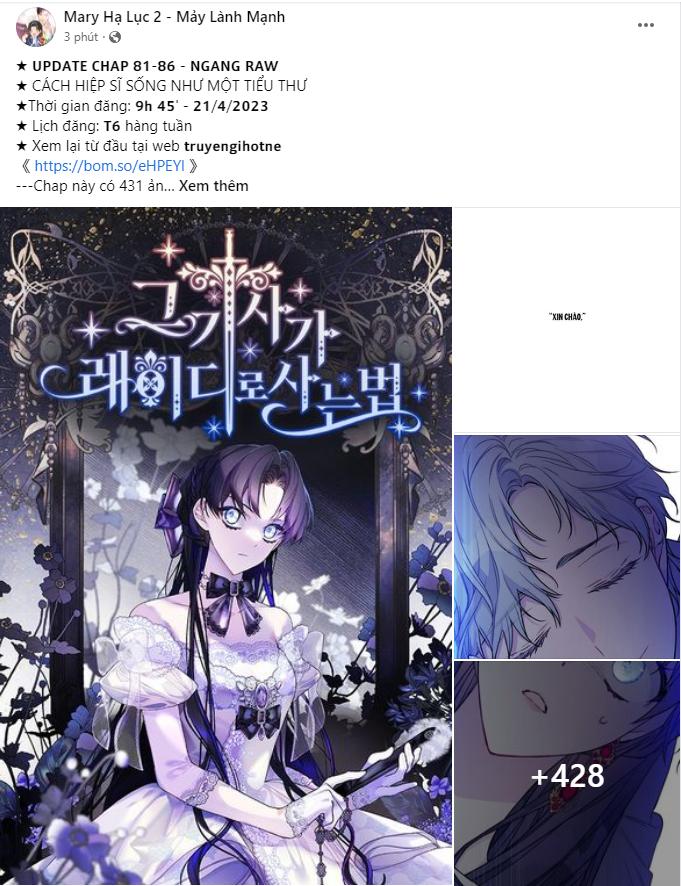 cách hiệp sĩ sống như một tiểu thư chapter 81.1 4