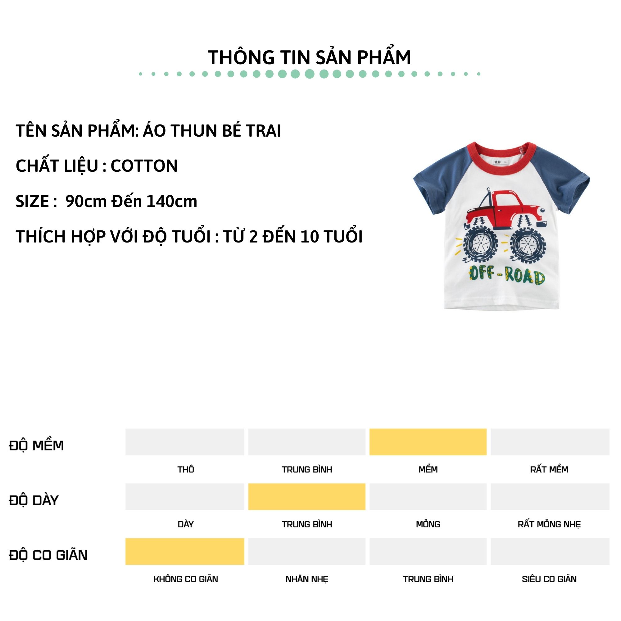 Áo thun bé trai 27Kids áo cộc cho bé họa tiết ô tô chất cotton 100% S1006