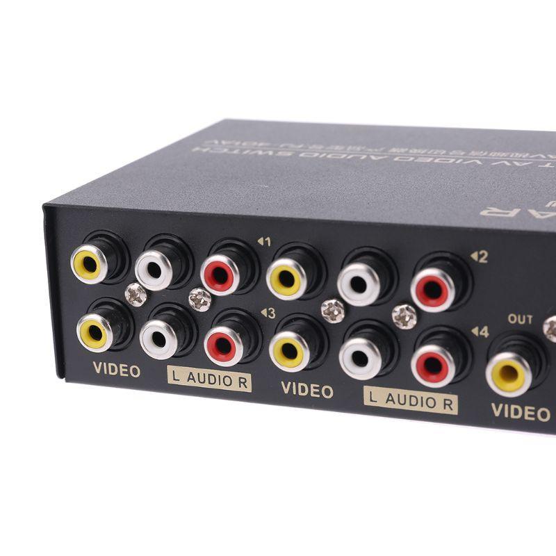Bộ Chia Ra 4 Cổng Av Audio Video Rca 4 Vào 1