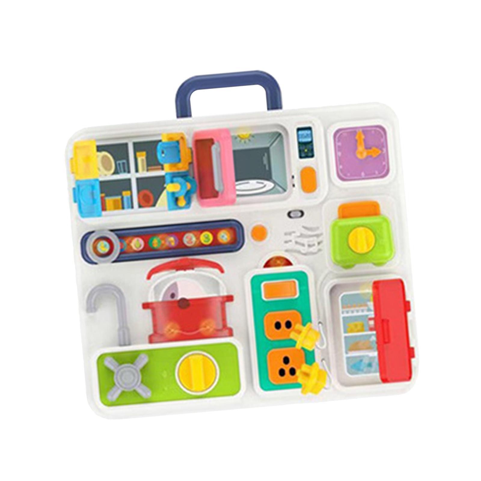 Busy Board Simulation Kitchen Pretend Cooking Toys for Birthday Gift Preschool Boys Girls Children Learning Activities