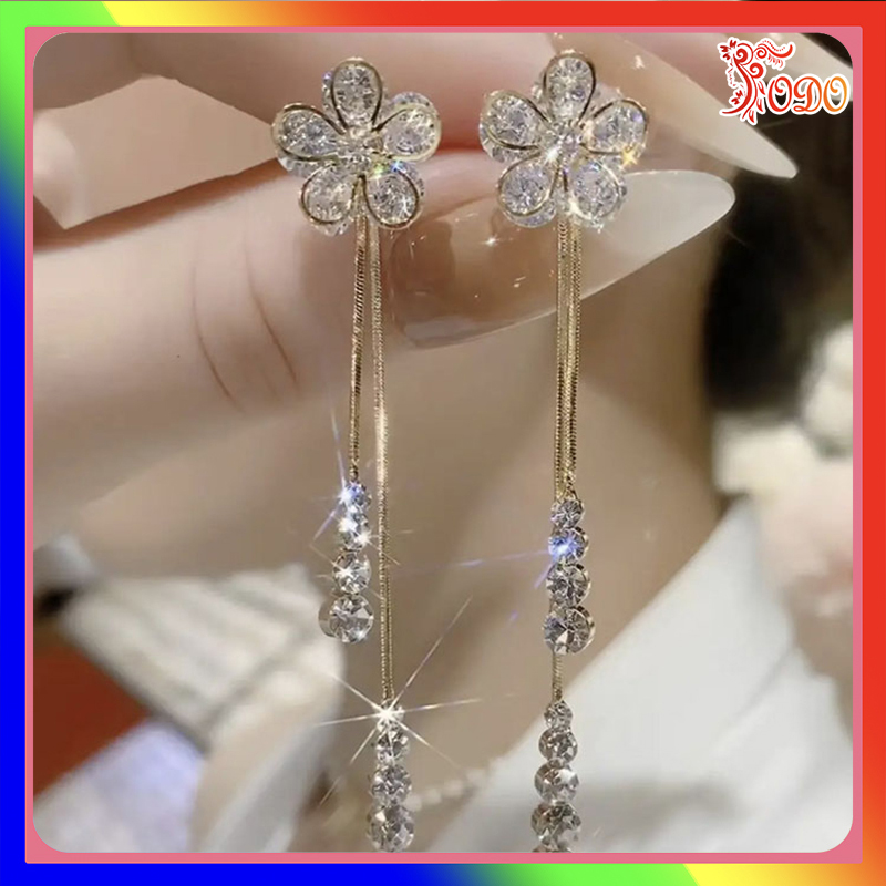 Bông tai kiểu trang nhã trẻ trung đi chơi lấp lánh thu đông xinh xắn LL940 dã ngoại xuân hè -