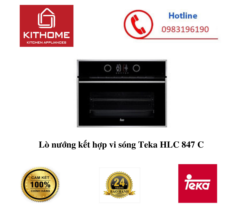 Lò nướng kết hợp vi sóng Teka HLC 847 C - Hàng chính hãng