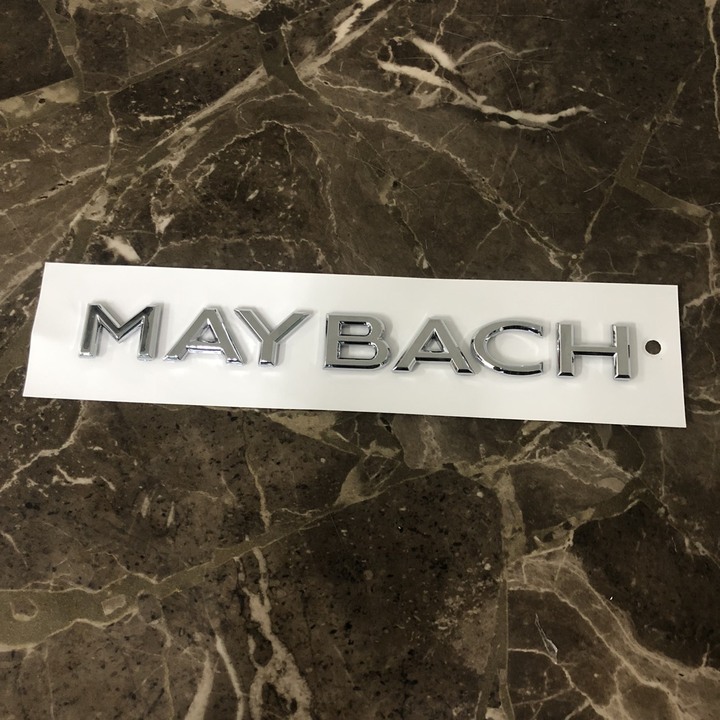 Decal tem chữ dán đuôi xe ô tô Maybach kích thước 18.8×2cm - G80709