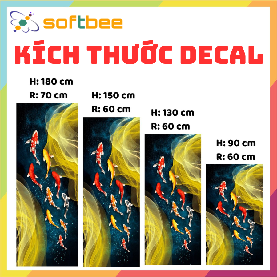 Miếng dán tủ lạnh chất liệu decal , không thấm nước, keo ngược mặt sau, bám dính chắc chắn, dễ dàng lau chùi, hình ảnh in sắc nét