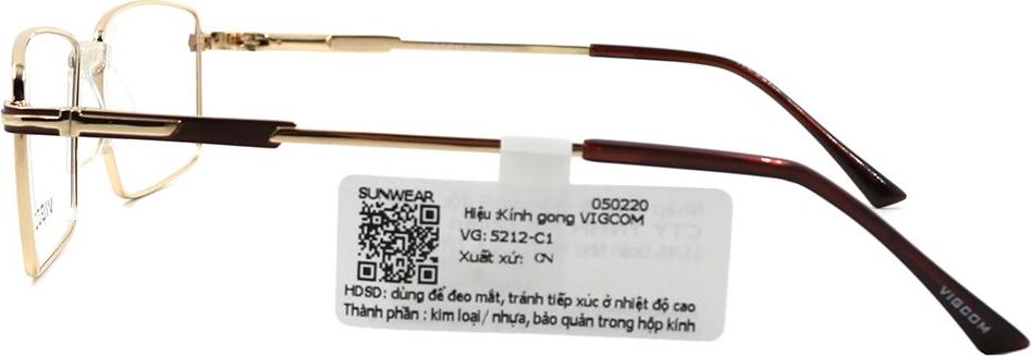 Gọng kính chính hãng Vigcom VG5212