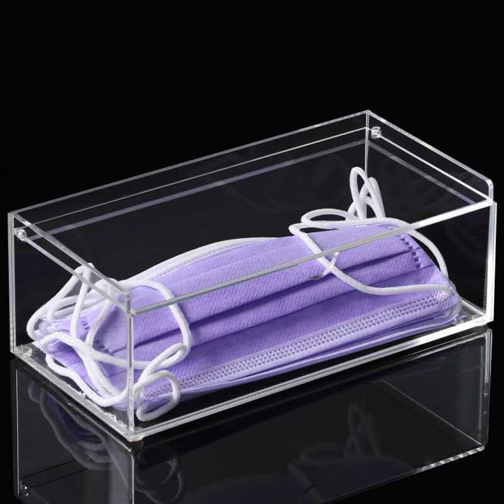 Hộp mica để đựng/ lưu trữ khẩu trang, Hộp acrylic đa năng