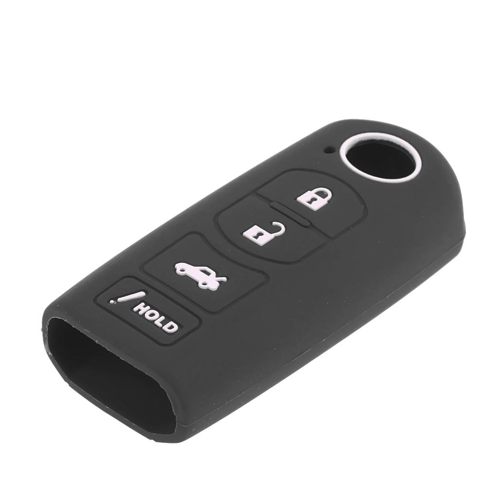 Car Remote Key Fob 4-Button Silicone Case Cover For