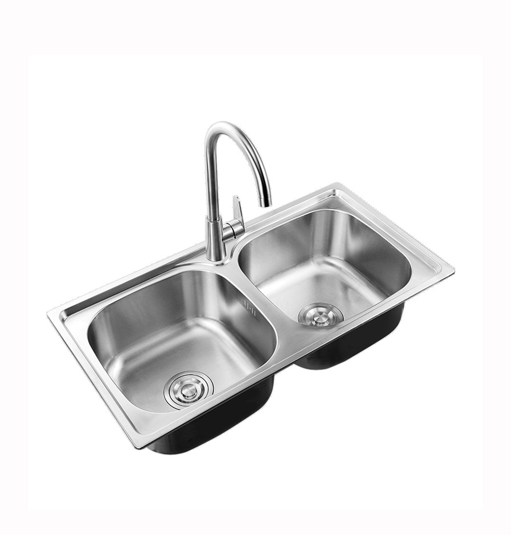 Chậu Rửa Chén Bát 2 Hố Cân Inox 201/304 Schmidt 7843 , Bồn Chậu 2 Hố Cân, Chau Rua Chen, Bon Rua Mat Nguyên Đúc 78x43x23, Thiết Kế Kiểu Dáng Sang Trọng, Đẹp Mắt, Gọn Gàng- Hàng Chính Hãng