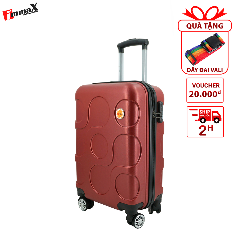 Vali Nhựa Du Lịch Size Ký Gửi Hành Lý 24Inch 60Cm Immax X12 Màu Đỏ