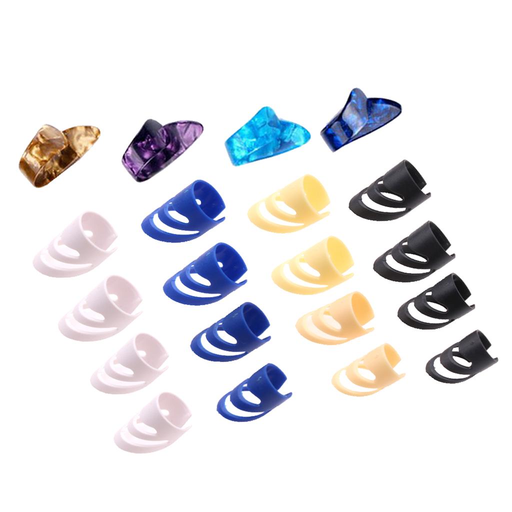 Sunnimix 20 Chiếc Đàn Guitar Ngón Tay Ngón Tay Cái Ghita Cổ Điển Móng Celluloid Cho Âm Nhạc Người Yêu