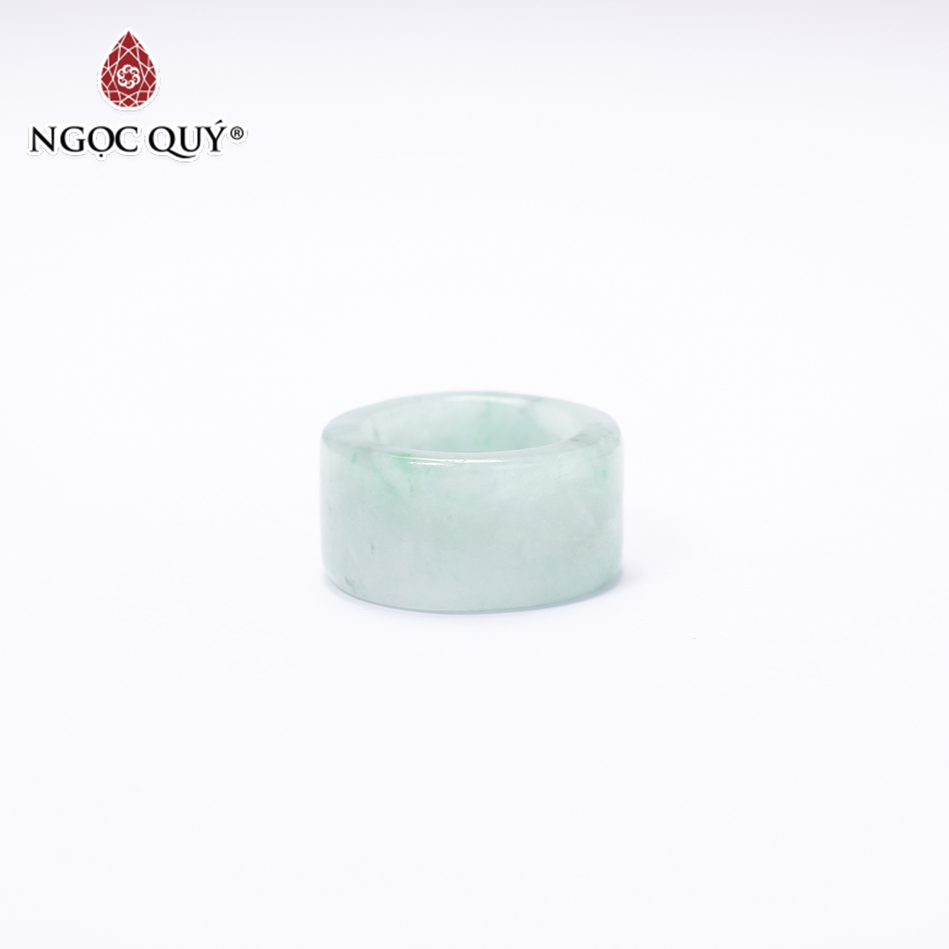 Nhẫn càng long cẩm thạch phỉ thúy mệnh hỏa, mộc - Ngọc Quý Gemstones