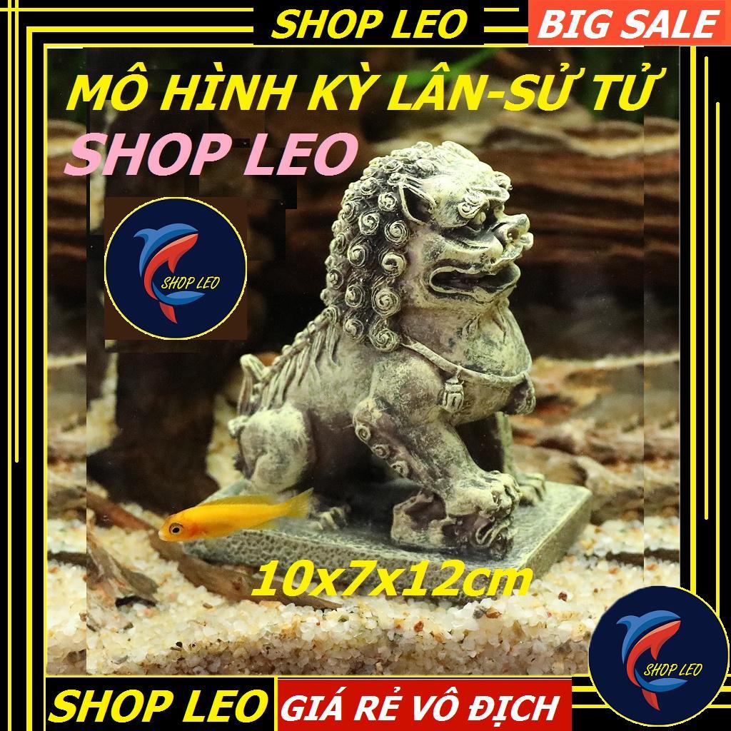 Mô hình sư tử đá - mô hình Kỳ lân trang trí- trang trí tiểu cảnh - hồ thủy sinh - bán cạn-phụ kiện thủy sinh - shopleo