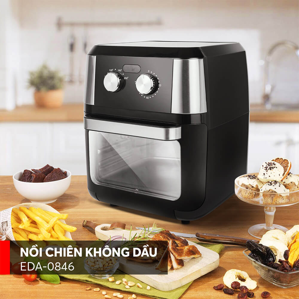 Lò chiên không dầu Elmich 12L EDA-0846 - Hàng Chính Hãng