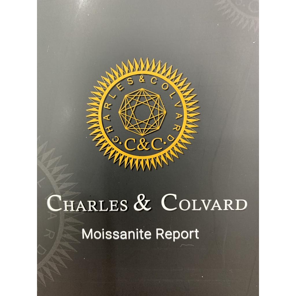 Kim cương nhân tạo Mỹ Moissanite màu xanh nước D độ sạch FL, thử bút lên vạch đỏ