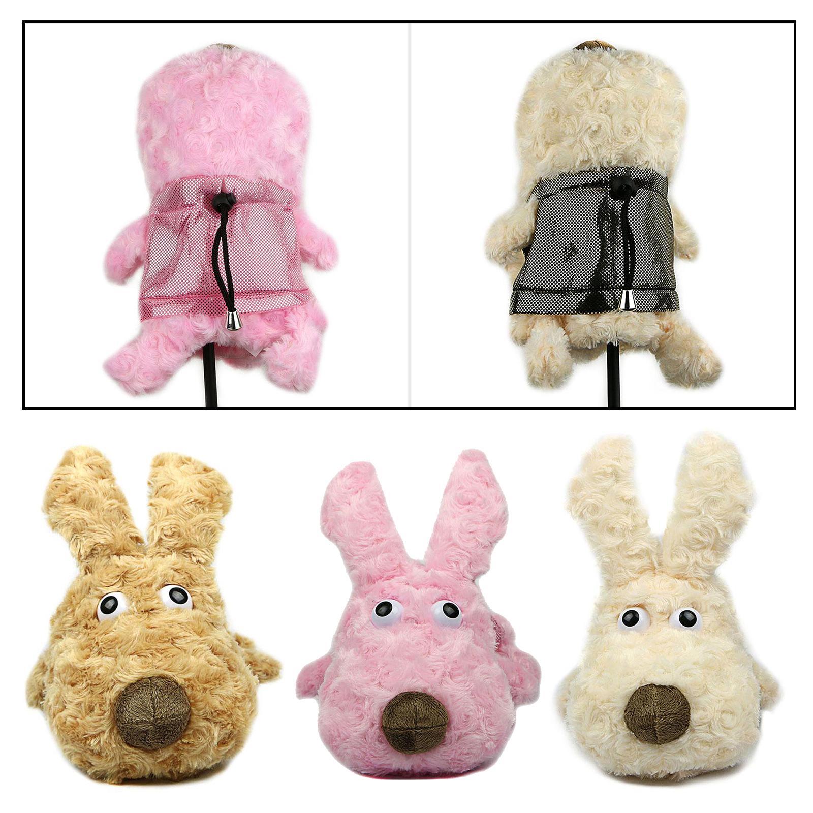 Golf Club Head Cover UT Driver Headcover Animal Wood  khaki