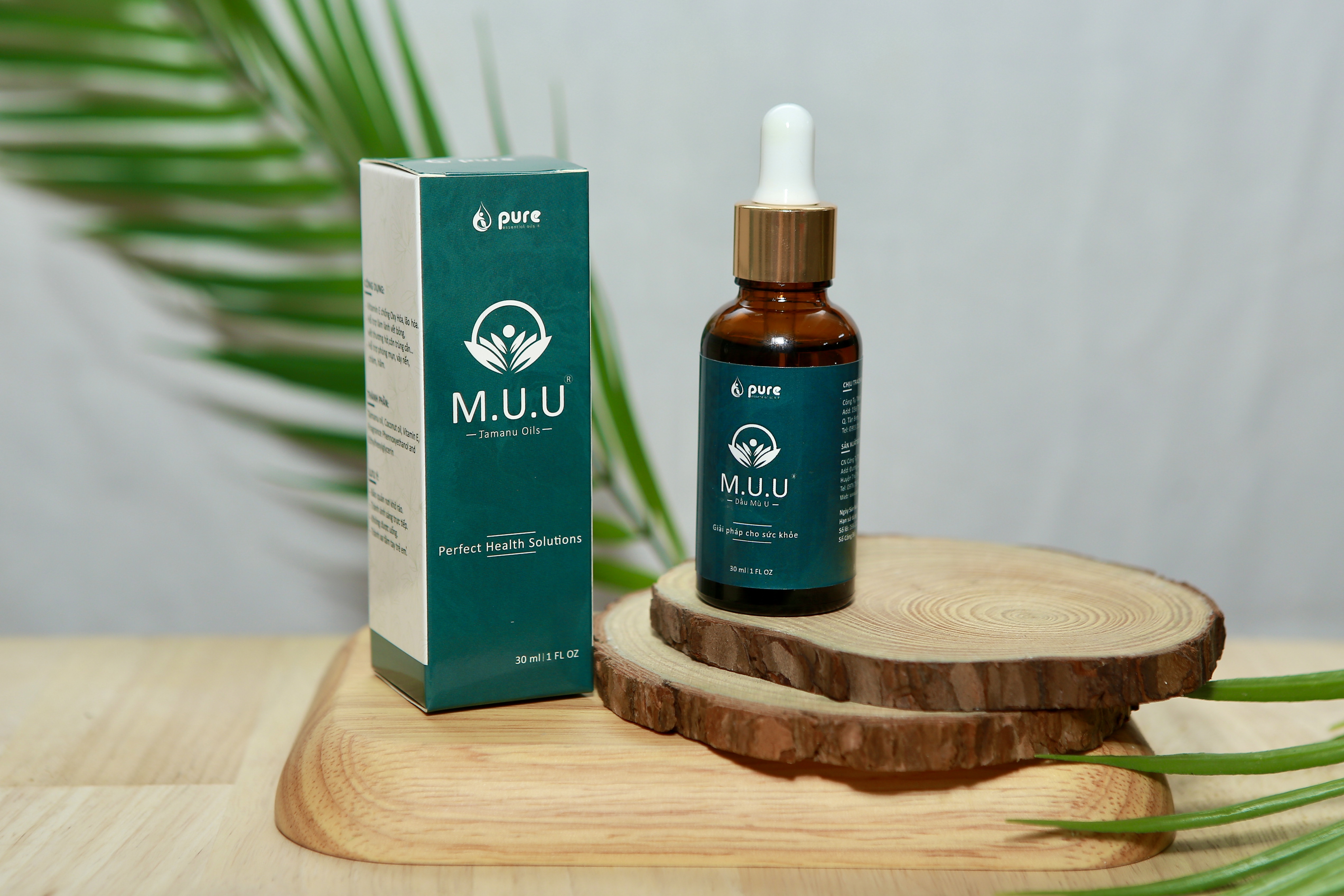 Dầu mù u M.U.U - Chăm sóc làn da, giảm bỏng, giảm ngứa, giảm hăm tã 30ml