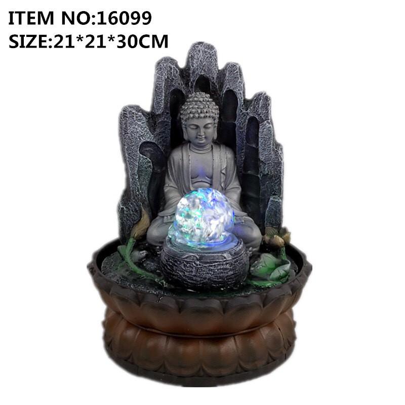 Thác nước phong thủy-Thác phong thủy mini để bàn hình phật