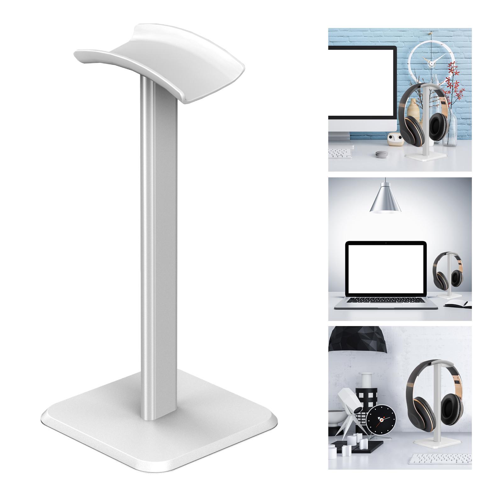 Universal Headphone Stand Desktop Display Solid Base Aluminum Bracket Headset Hanger for DJ Gamer PC Over Ear Headsets Gaming All Headphones