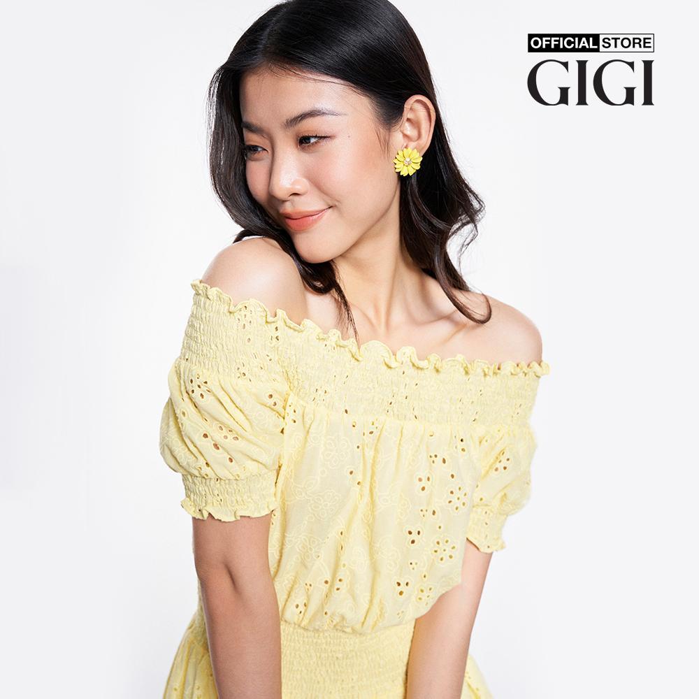 GIGI - Đầm trễ vai mini tay ngắn trẻ trung G2101D231106
