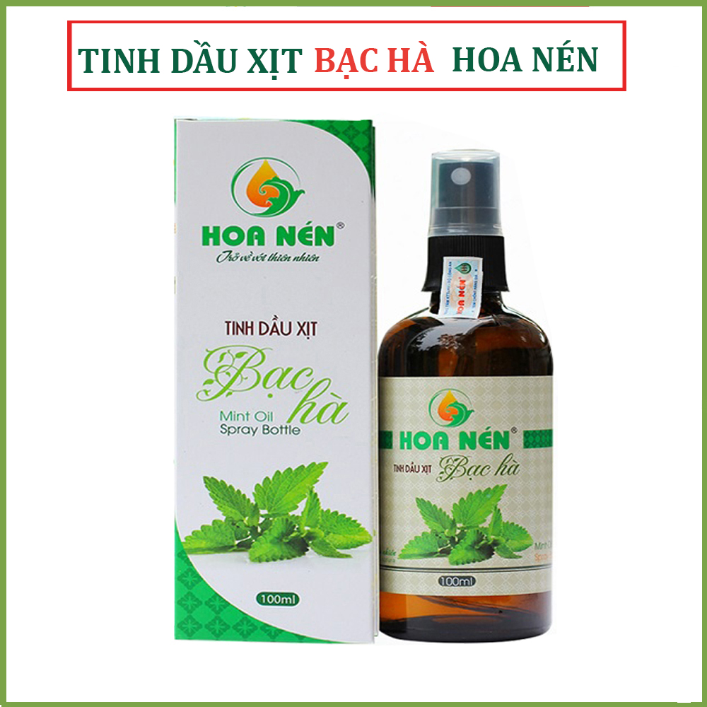 Tinh dầu xịt phòng Bạc Hà Hoa Nén, khử mùi, khử khuẩn, đuổi côn trùng 100ml