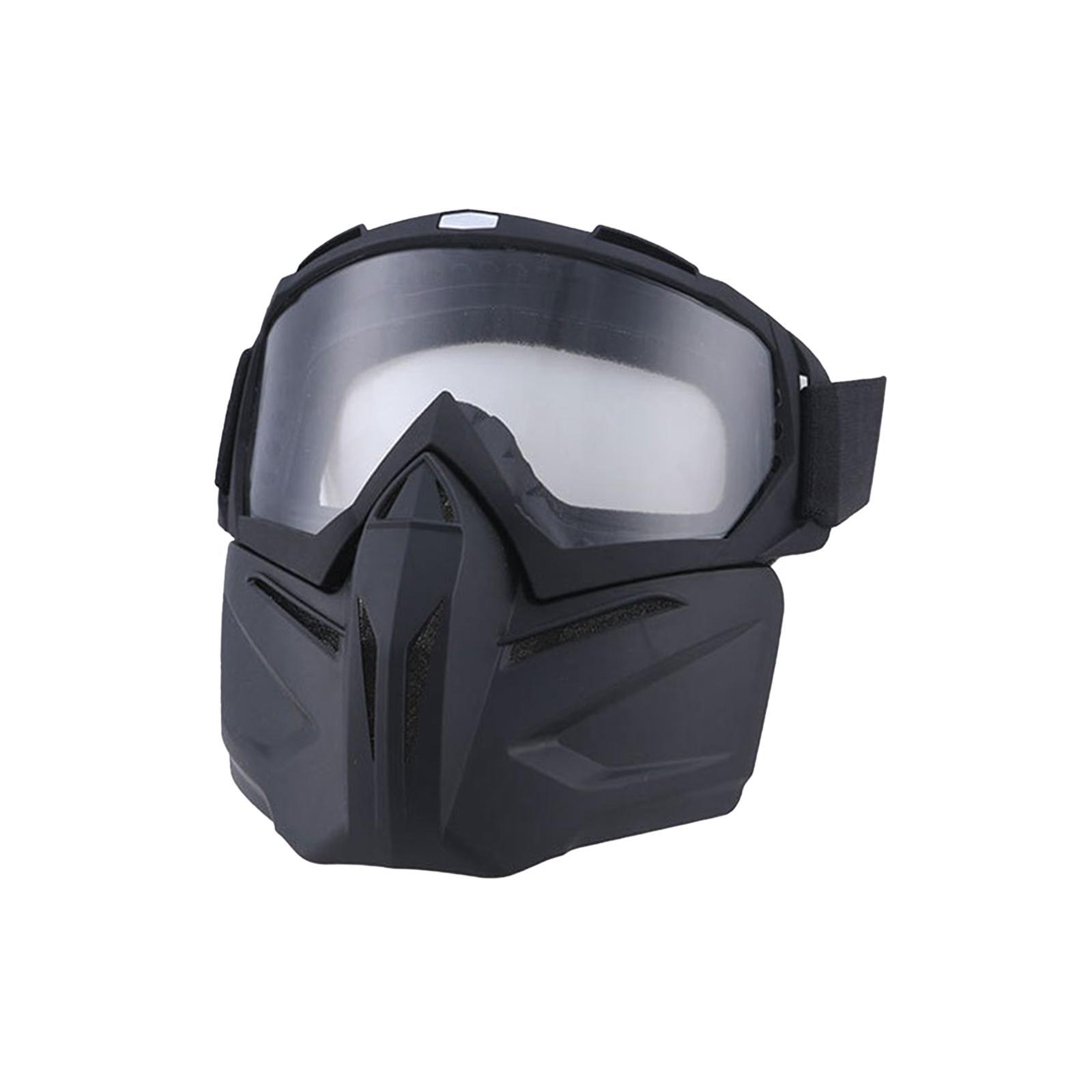 Motorcycle Riding Goggles Glasses with Face Windproof Road Bike Goggles for Outdoor Sports Biking Motorcycling Skiing Snowmobile