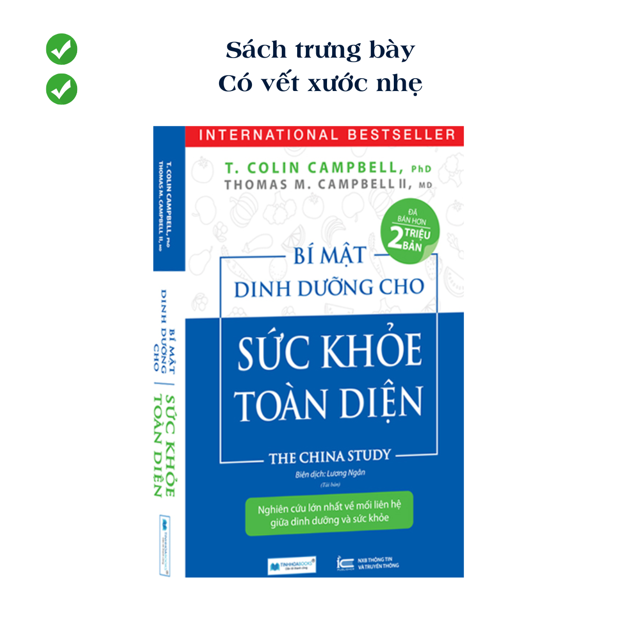 Sách Bí mật dinh dưỡng sho sức khoẻ toàn diện (TB) - Sách trưng bày, có vết xước nhẹ