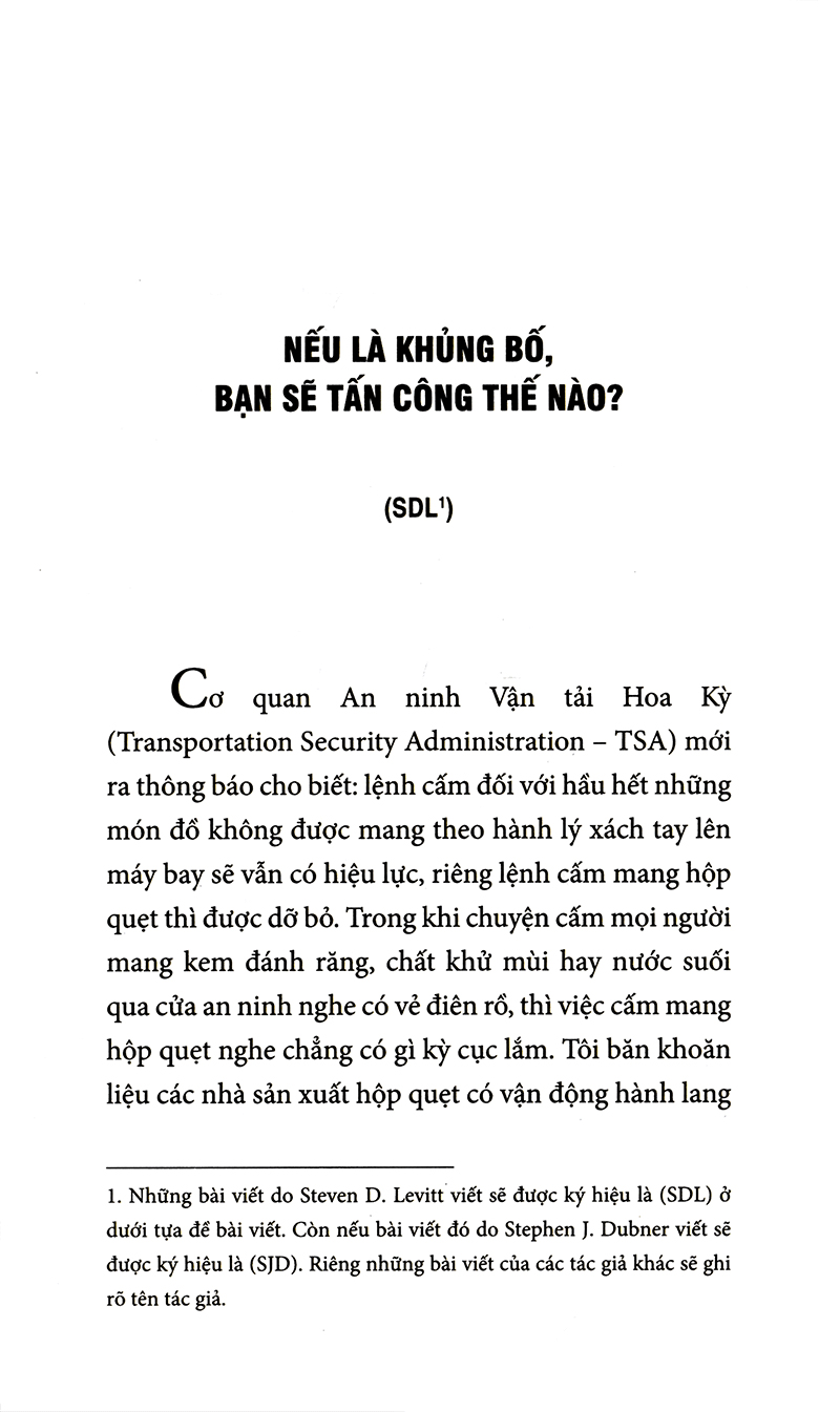 Khi Nào Cướp Nhà Băng - Những Nhà Kinh Tế Học Hài Hước Nhìn Thế Giới Như Thế Nào