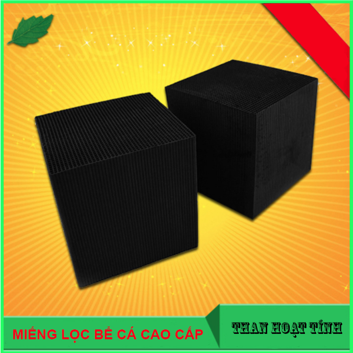 MIẾNG THAN HOẠT TÍNH LỌC BỂ CÁ SIÊU SẠCH- Hàng Chính Hãng