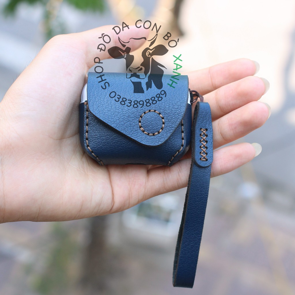 Bao da dành cho tai nghe Airpods Pro handmade da thật