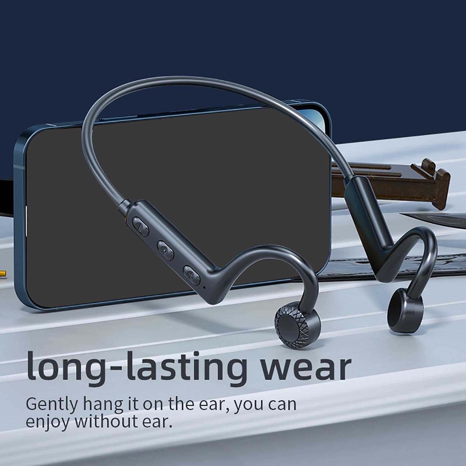 Bone Conduction Headphones Stereo 360 Degree Foldable Meeting Fitness