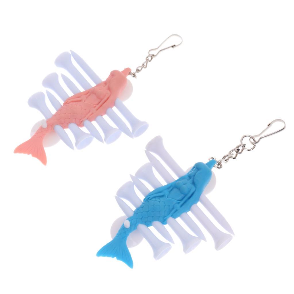 Golf Tee Holder with Tees Golf Key Chain