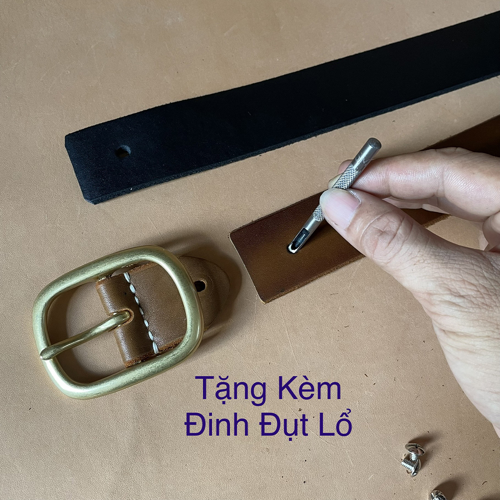 Thắt Lưng Nam Dây Nịt Khóa Kim TM811, Da Bò Mặt Nguyên Tắm Không Bong Tét Siêu Bền Đủ Ba Màu Đen Nâu Vàng Bò Rộng 3.8cm Phù Hợp Cho Nam Trẻ Trung năng Động Mạnh Mẽ