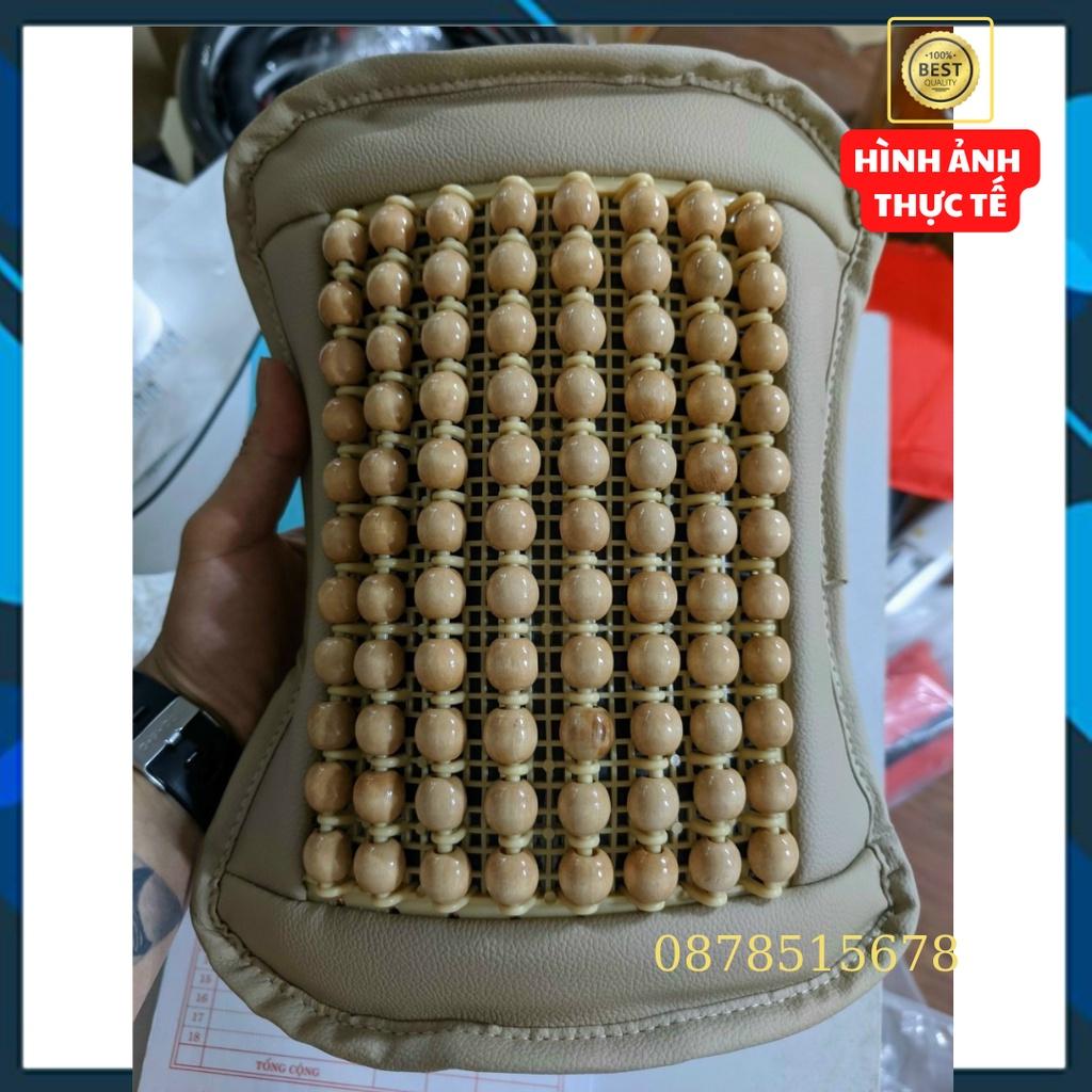 Lót Ghế Hạt Gỗ Hàng Vip Chống Nóng, Trượt và Massage cao cấp dùng được cho ô tô, xe hơi, văn phòng xe khách