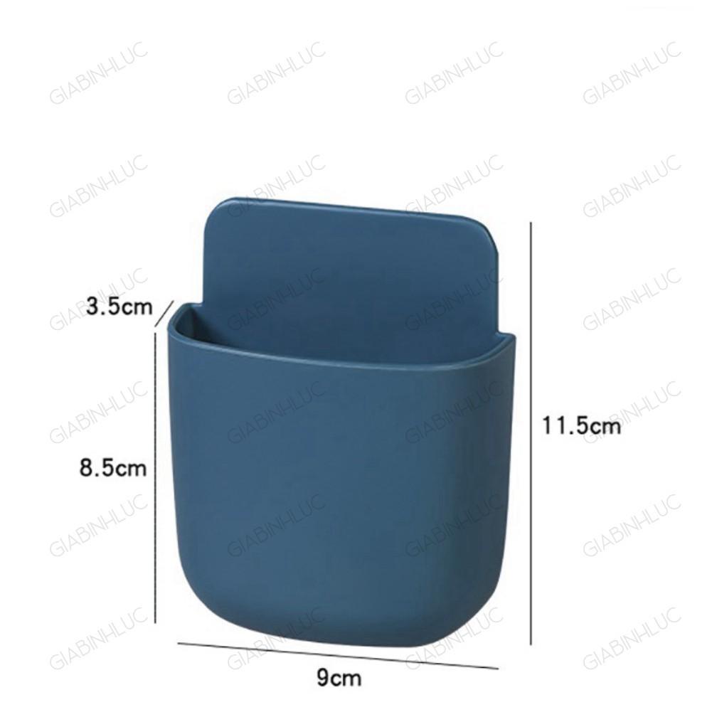 Giá Đựng Điều Khiển Kệ Hộp Dán Tường Đựng Remote Tivi Điều Hòa Khay Đỡ Sạc Điện Thoại Treo Tường