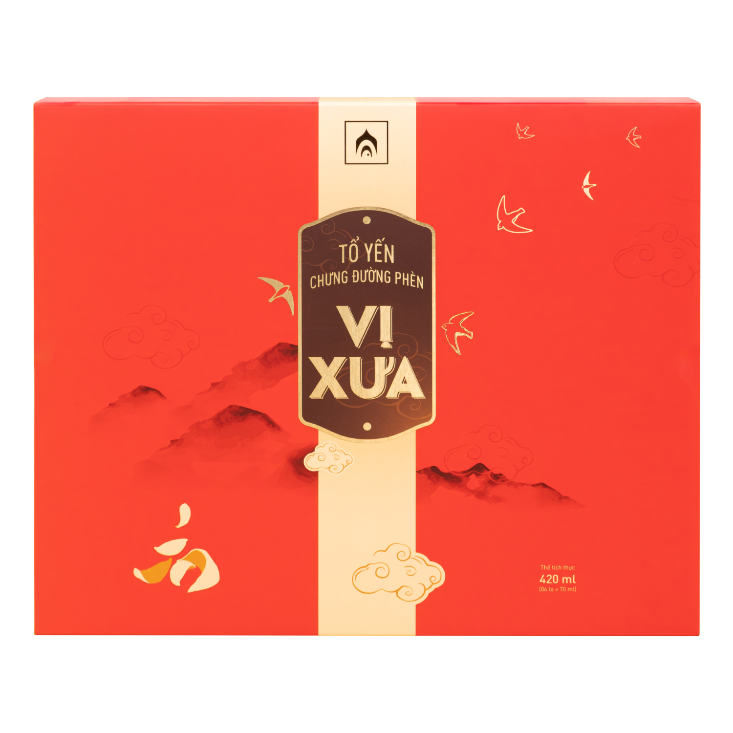 Thùng 12 Hộp Nước Yến Sào Vị Xưa - Nhà Yến Nha Trang - Hộp 6 Lọ - Tổ Yến Chưng Sẵn - Nước Yến Chưng Sẵn - Yến chưng táo đỏ - Hàng Chính Hãng