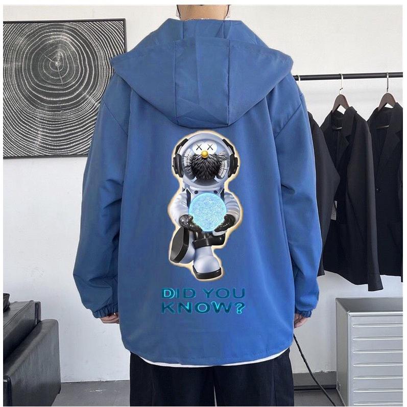 Áo khoác dù nam nữ unisex có mũ , áo dù 2 lớp in hình YOUTH
