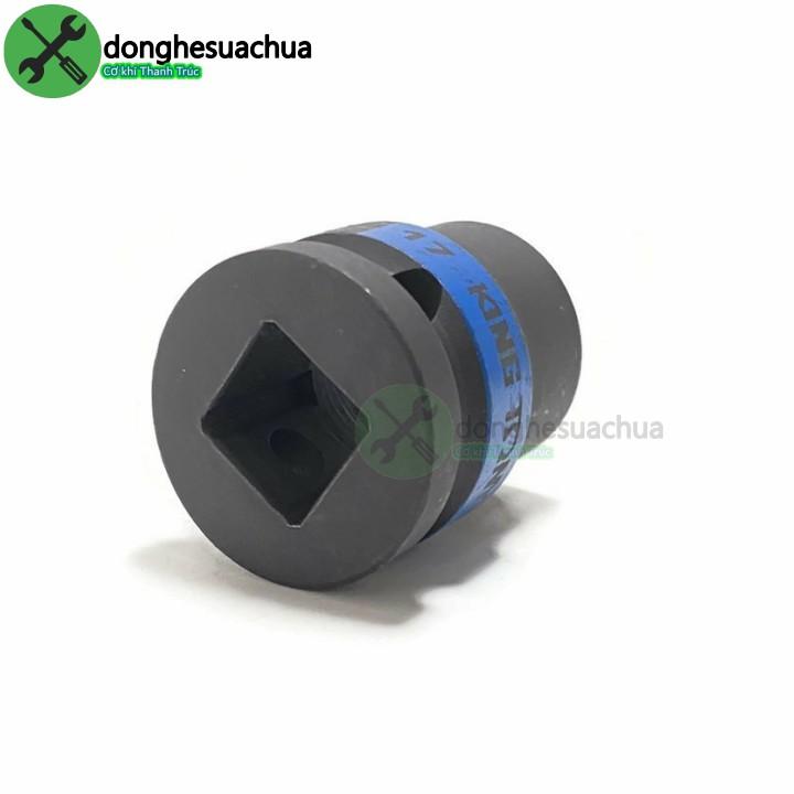 Tuýp 17mm 1/2 Kingtony 453017M loại ngắn 12 cạnh màu đen