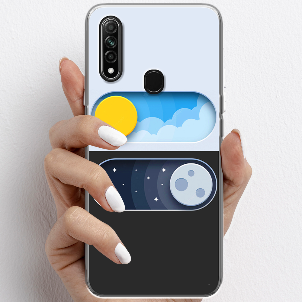 Ốp lưng cho Oppo A31 nhựa TPU mẫu Ngày đêm