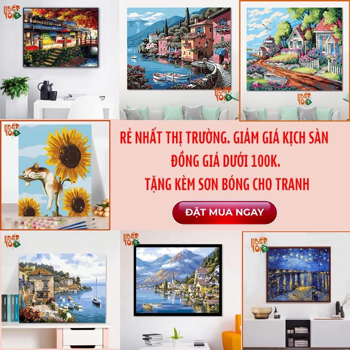 Tranh tô màu theo số Tranh sơn dầu số hoá DIY Tổng hợp các mẫu hot trend 2022