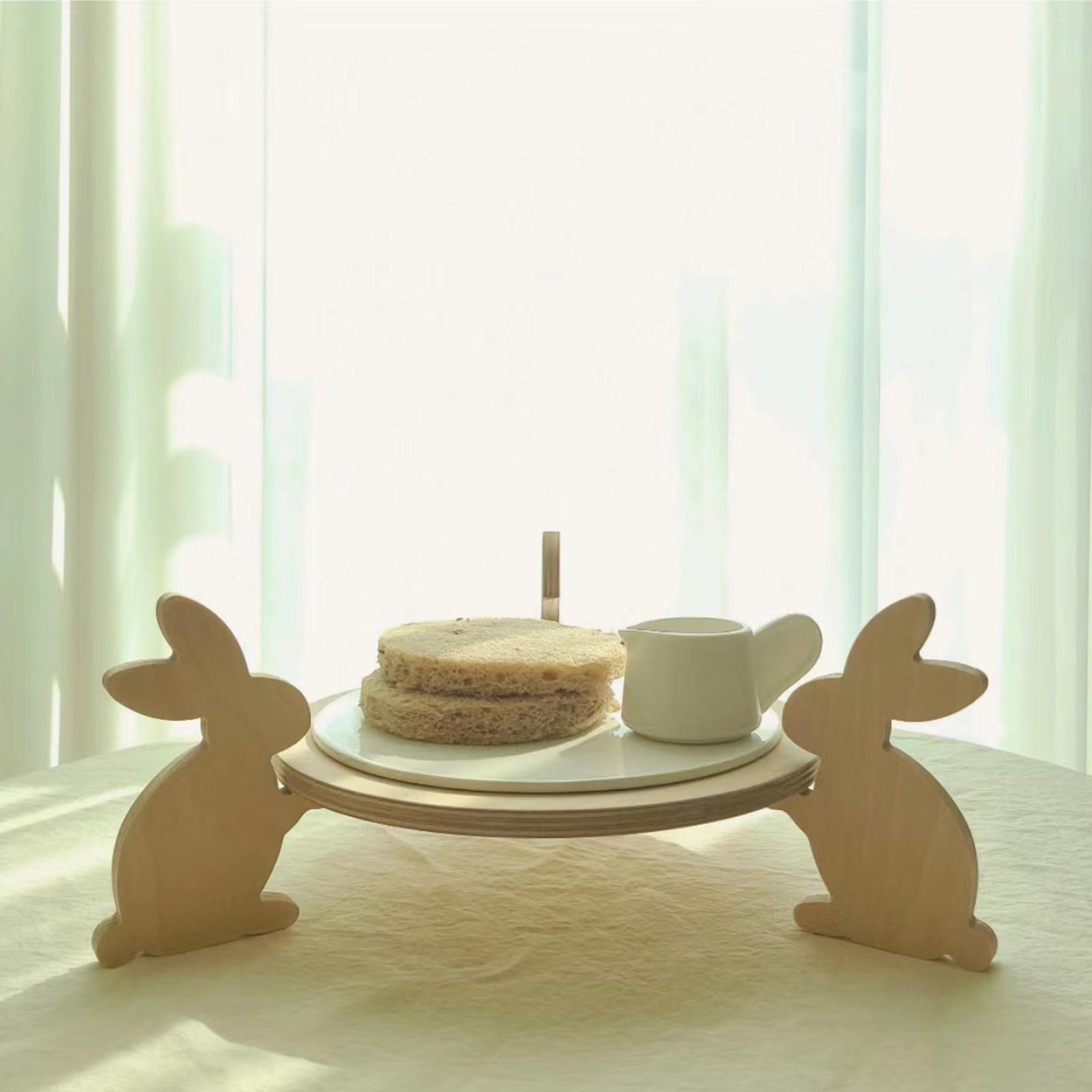 9.8in Cake Holder Serving Tray Tableware Crafts for Birthday Party Candle