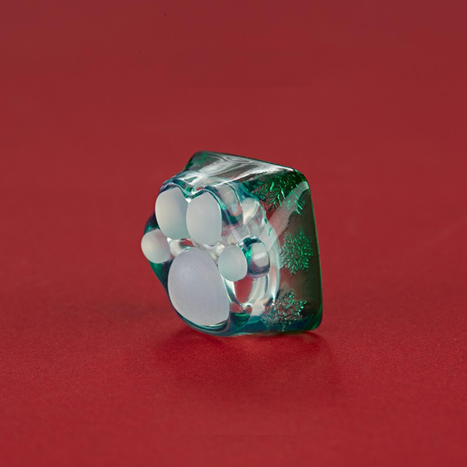 Cute 3D Clear Cat Paw Mechanical Keyboard Keycap for Cherry MX