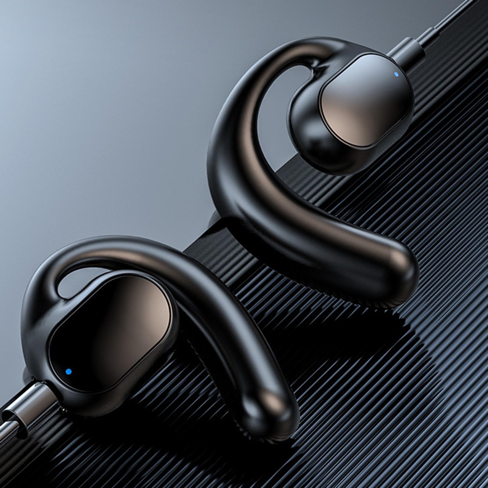 Ear Hook Earpiece Lightweight with Mic Earpiece for Bicycling Working Sports