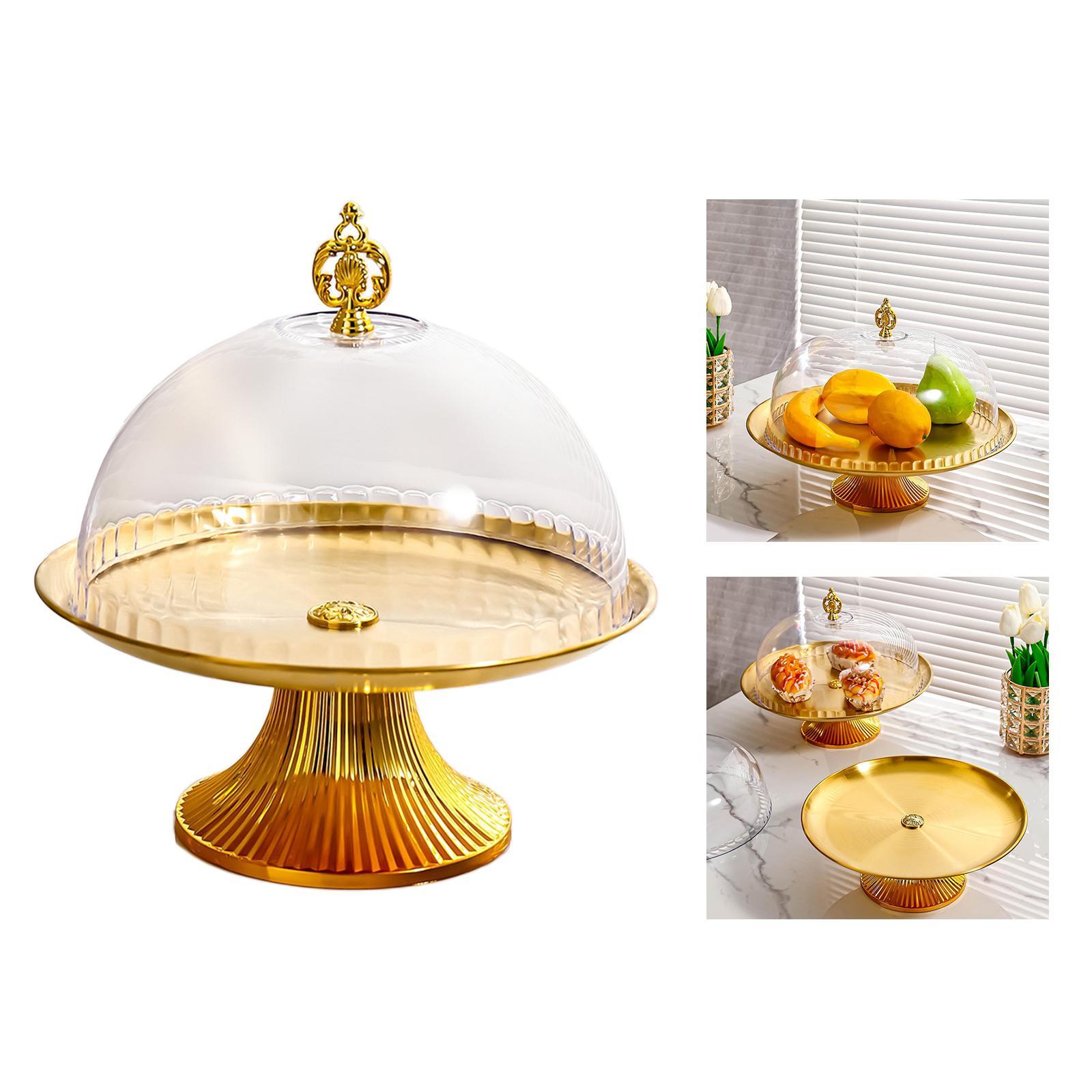 Cake Stand with Lids Cupcake Holder Decorating Stand Serving Platter Cake Display Plates Wedding Dessert Stand for Birthday Decoration