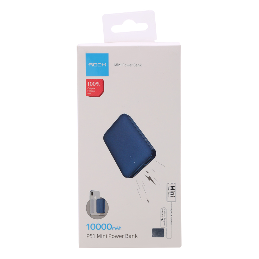 Pin Sạc Dự Phòng Rock P51 Mini 10.000 mAh RMP0383 - Hàng Chính Hãng