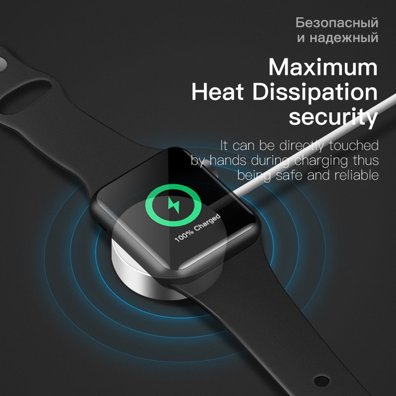 Dock sạc đế sạc không dây dành cho Apple Watch series 3 4 5 6 hiệu Conteetci (sạc được tất cả phiên bản Apple Watch, hít nam châm, chip sạc thông minh) - hàng nhập khẩu